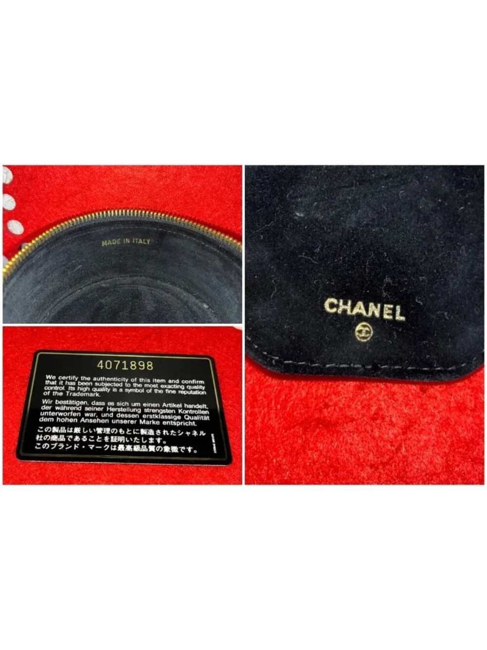 Chanel Case Black Gold Handbag